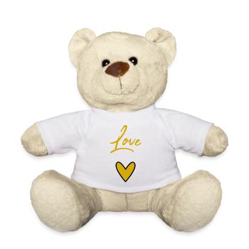 PAAR. GERADE VERHEIRATET. Junggesellinnenabschied. VALENTINSTAG. LIEBE. - Teddy - Weiß - Vorne