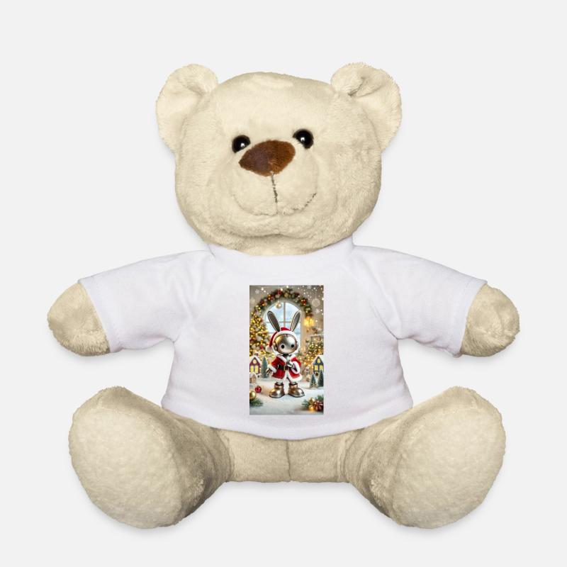 Weihnachtshase - Teddy - Weiß