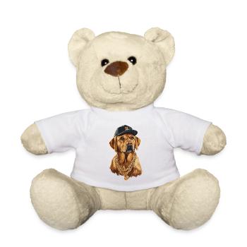 Labrador Portrait Labbi Cool Dog - Nounours - blanc - Devant