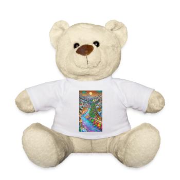 Weihnachtstage Dorf Christmas Days Village - Teddy Bear - white - Front
