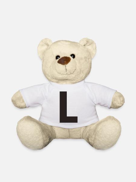 L - Teddy Bear - white