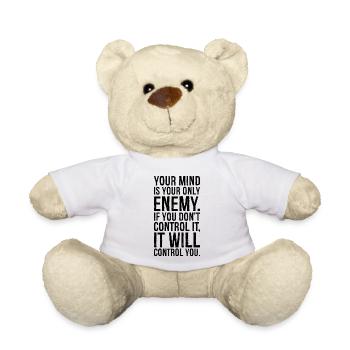 Votre est votre seul ennemi si vous ne le faites pas - Nounours - blanc - Devant