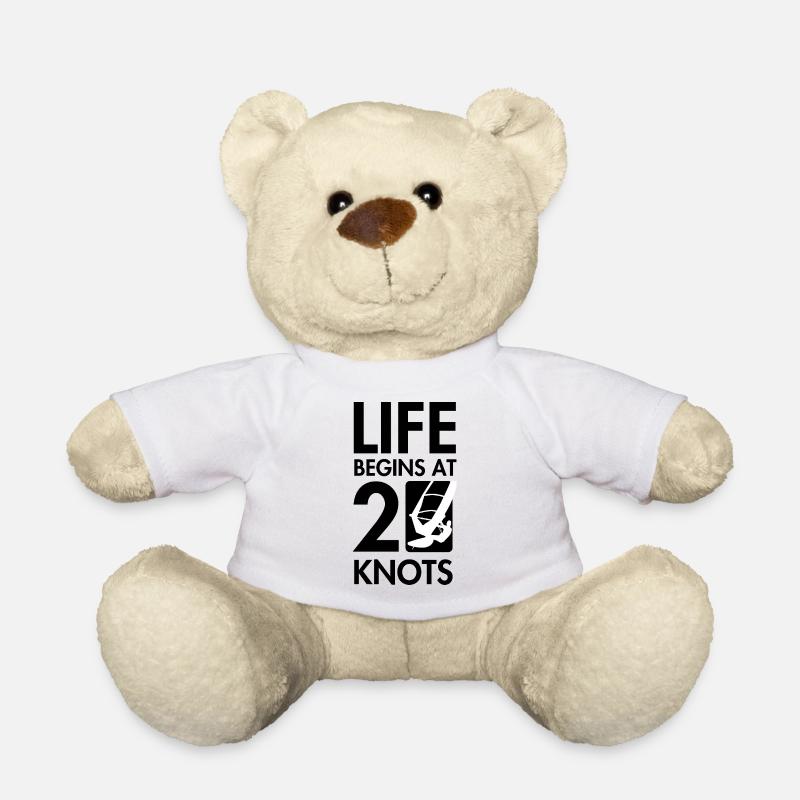 Planche à Voile, la vie commence à partir de 20knt - Nounours - blanc