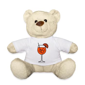 Party Spritz Glas Geschenkidee - Teddy - Weiß - Vorne