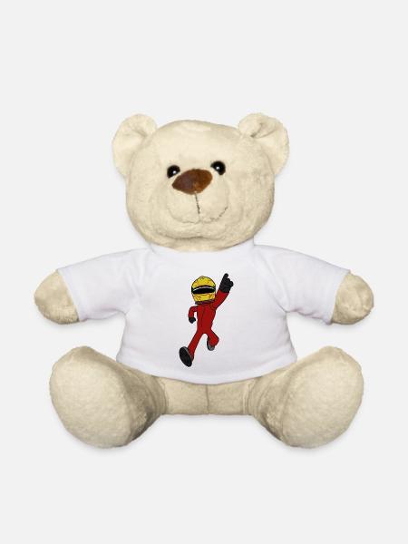 Rennfahrer - Teddy - Weiß