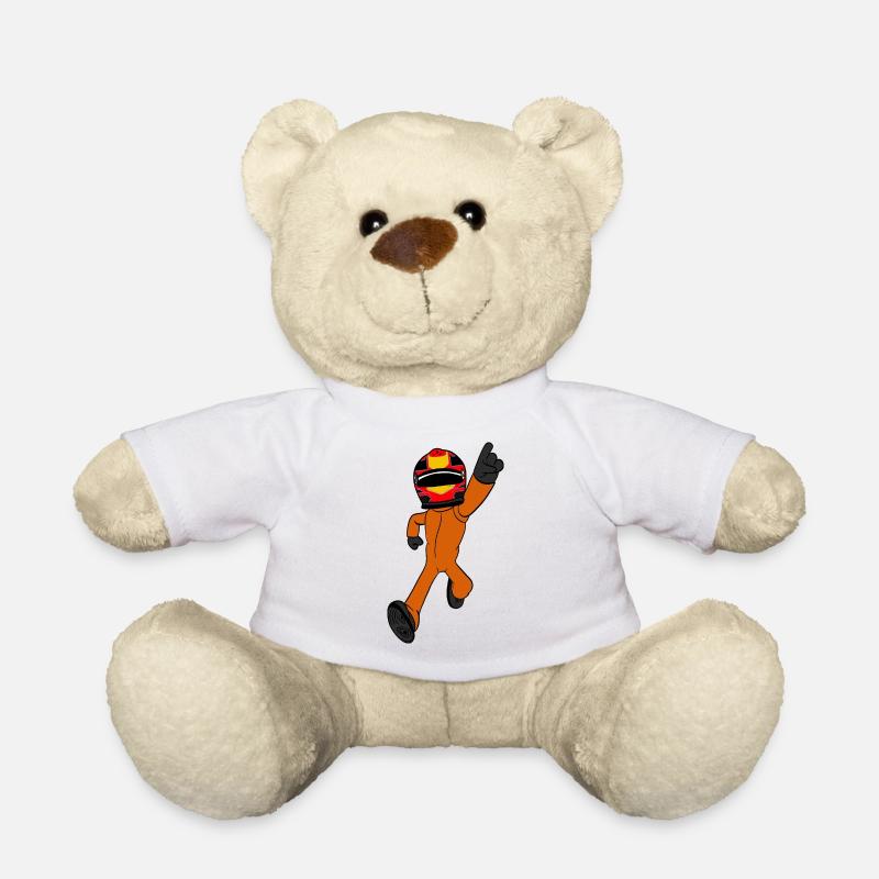 Rennfahrer  - Teddy - Weiß