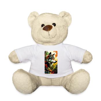 Wolf im Herbst (Blick nach Rechts) - Teddy - Weiß - Vorne