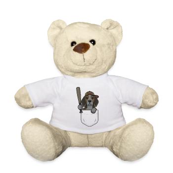 Beagle Pocket Baseball - Teddy - Weiß - Vorne