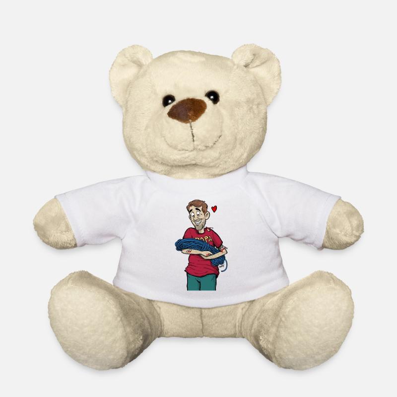 Papa_Climber - Teddy Bear - white