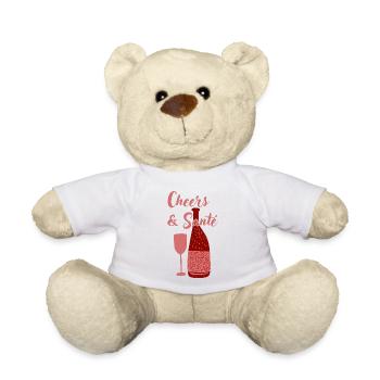 Cheers & Santé – Design artistique du vin - Nounours - blanc - Devant