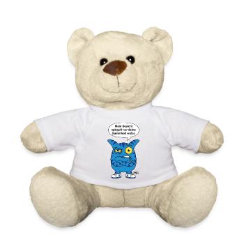 Dein Gesicht spiegelt Dummheit wider - Zooki - Teddy - Weiß - Vorne