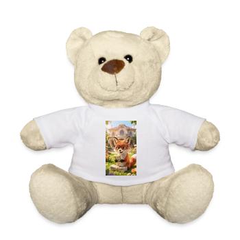Cartoon Fuchs - Teddy - Weiß - Vorne