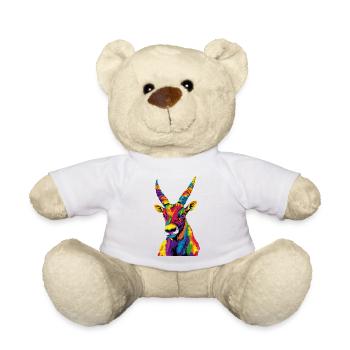 Capricorn Goat Alpine Ibex Capricorn Goats - Teddy Bear - white - Front