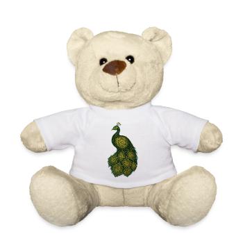 Königliche Pfauen-Ziermandalaa - Teddy - Weiß - Vorne