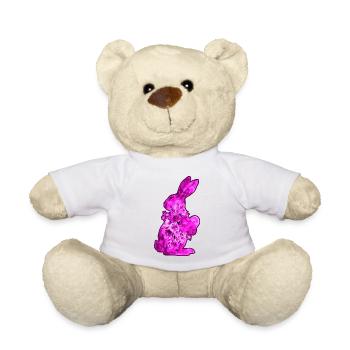 Hase Herz Wasserfarben - Teddy - Weiß - Vorne