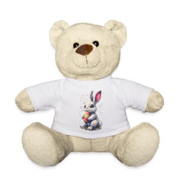 Papa Hase Ostern Osterhase Partnerlook Oster - Teddy - Weiß - Vorne