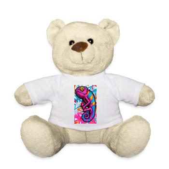 chameleon - Teddy Bear - white - Front