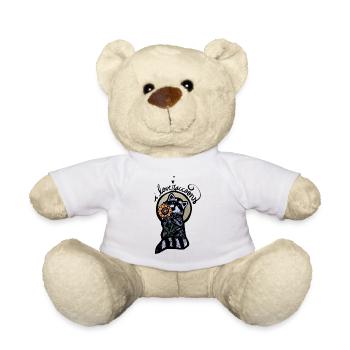 Waschbär-Sonnenblumen-Halo - Teddy - Weiß - Vorne