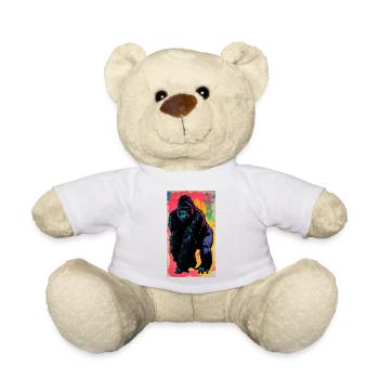 gorilla - Teddy Bear - white - Front