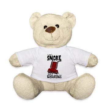 1477_I_dont_Snore-S_TRUCK - Teddy Bear - white - Front