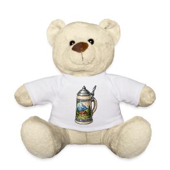 Alpenhütte im Bierkrug - Teddy - Weiß - Vorne