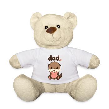 Papa Otter Herz Illustration - Teddy - Weiß - Vorne