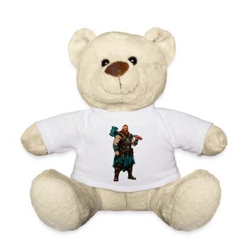 Wikinger Krieger - Teddy - Weiß - Vorne