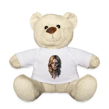 La vie et la mort en portrait - Nounours - blanc - Devant
