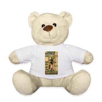 Der Sportler – Immer in Bewegung - Teddy - Weiß - Vorne