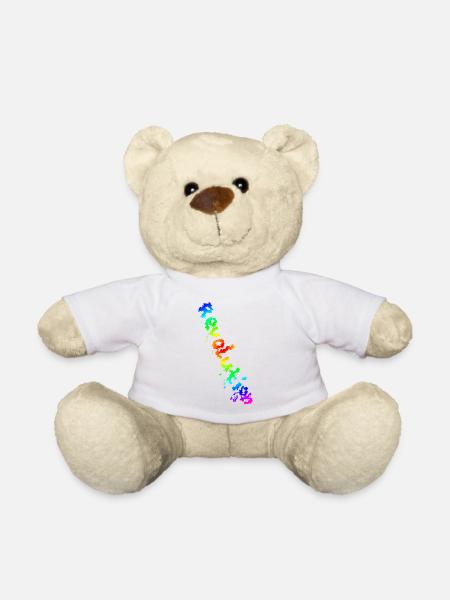 REVOLUTION (Regenbogen) - Teddy - Weiß