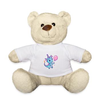 Drache Geburtstag Baby - Teddy - Weiß - Vorne