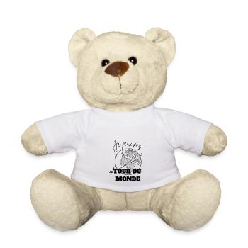 je peux pas j'ai tour du monde - Nounours - blanc - Devant