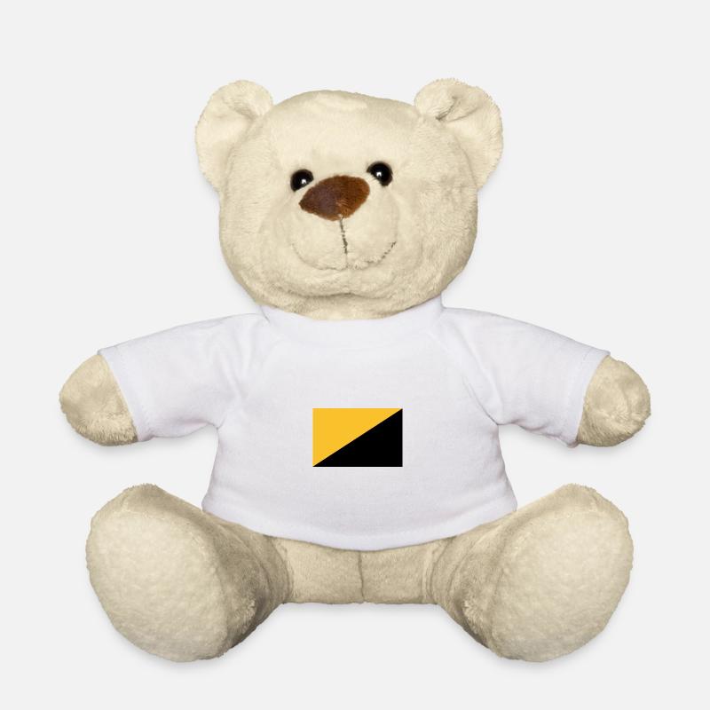 Anarchie Cafpitalisme Drapeau plat - Nounours - blanc