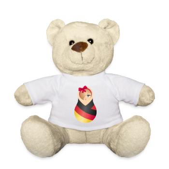 Matroschka Jule – Team Germany - Teddy - Weiß - Vorne
