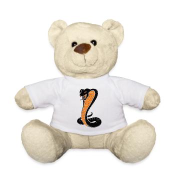 coole Kobra, König der Giftschlangen - Teddy - Weiß - Vorne