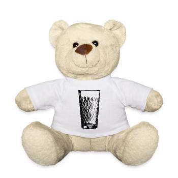 Äppelwoi Hessisch Apfelwein Geschenk Hessen Babbel - Teddy - Weiß - Vorne