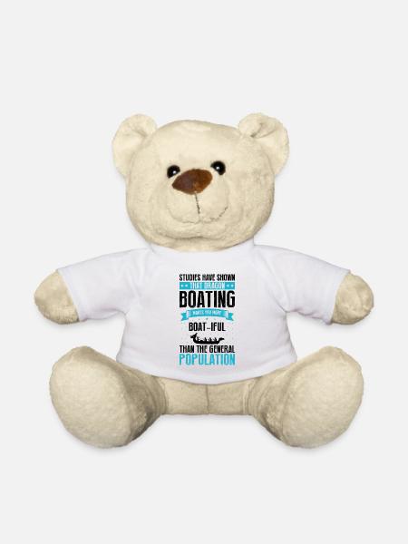 Drachenboot und Drachenboot Crew - Teddy - Weiß