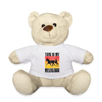 C’est ma religion Trotting Race Trabreiter Sulky - Nounours - blanc - Devant