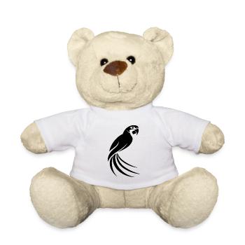 Perroquet oiseau - Nounours - blanc - Devant