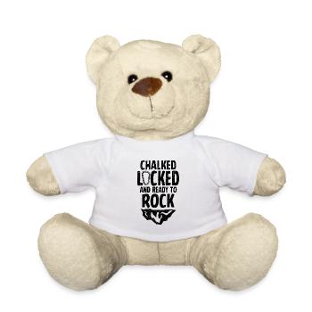 Chalked Locked And Ready To Rock Rock Climber Boul - Teddy - Weiß - Vorne
