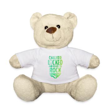 Chalked Locked And Ready To Rock Rock Climber Boul - Teddy - Weiß - Vorne
