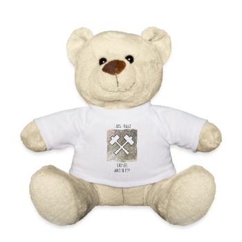 Sculpteur de pierre dicton de sculpteur de pierre - Nounours - blanc - Devant
