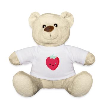 Fraise - Nounours - blanc - Devant
