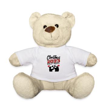 Weihnachten Christmas Alkohol Saufen Party Truppe - Teddy - Weiß - Vorne