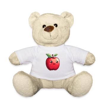 Sujet Apple pour enfants - Nounours - blanc - Devant