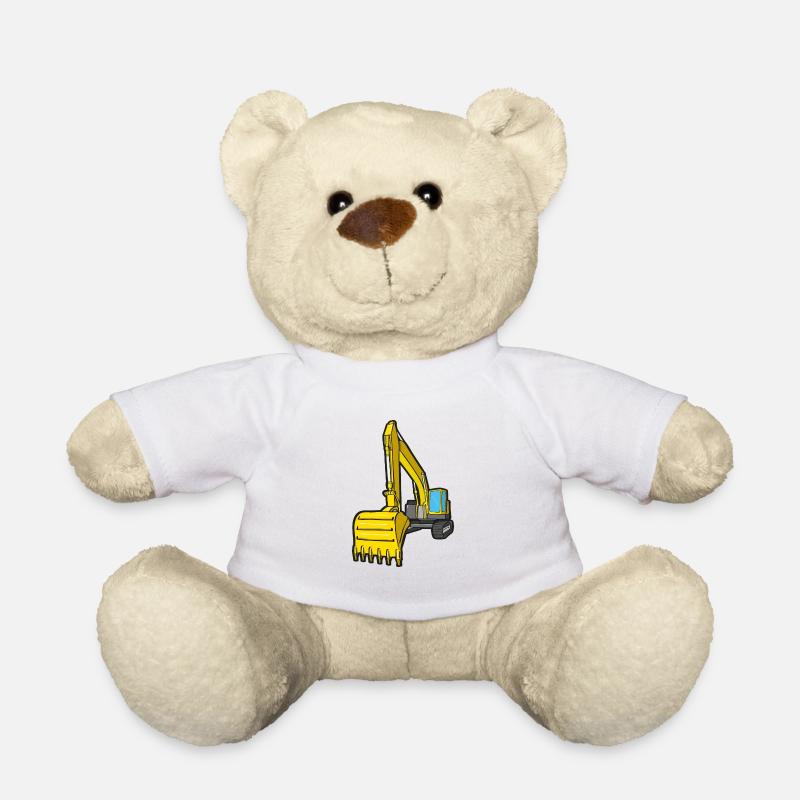 Grosser Bagger - Teddy - Weiß