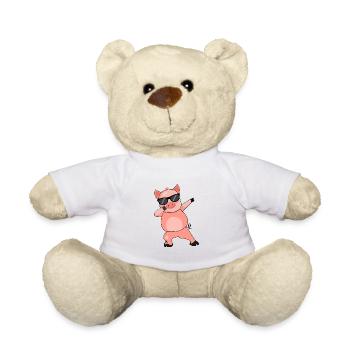Porc Dabbing vecteur Cooles - Nounours - blanc - Devant