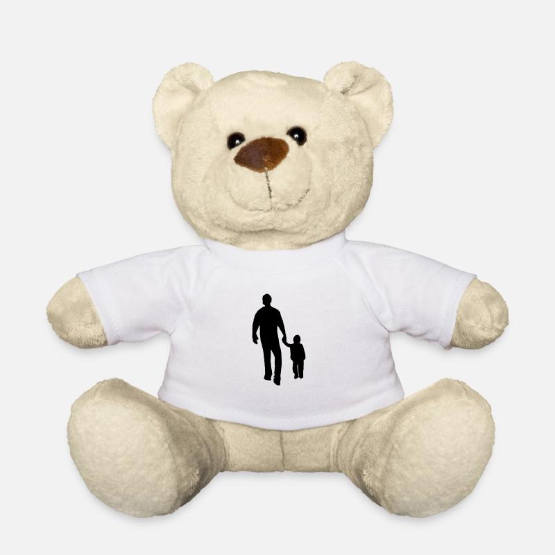 Vater und Sohn - Teddy - Weiß