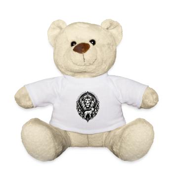 Christian Clothing Lion and Lamb - Teddy Bear - white - Front