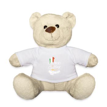 Irland Ruft Und Ich Muss Gehen Zum St. Patricks - Teddy - Weiß - Vorne